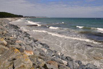 Fouesnant, France - may 16 2021 : picturesque Pointe de Mousterlin