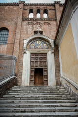 The Basilica of St. Mary of the Altar of Heaven (Italian: Basilica di Santa Maria in Ara coeli al Campidoglio) is a titular basilica in Rome, located on the highest summit of the Campidoglio.