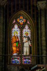 Obraz premium Interiors of the Church of Santa Maria Sopra Minerva in Rome