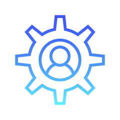 Admin Roles Line Gradient