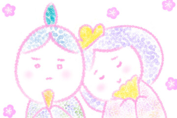 お雛様とお内裏様