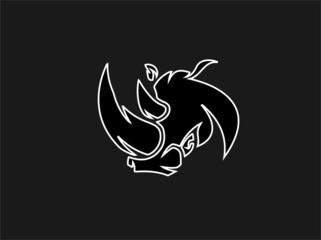 rhinos icon head symbol