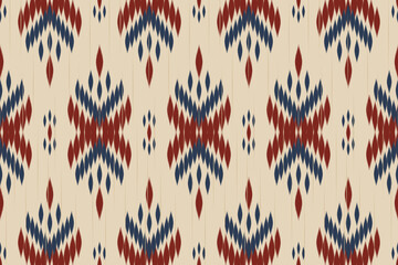 Ethnic ikat seamless pattern. Mexican striped style. Native traditional. Design for background, wallpaper, vector illustration, fabric, clothing, batik, carpet, embroidery.
