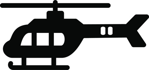 Helicopter Glyph Icon