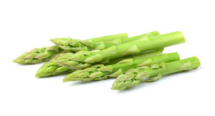 Asparagus on white background
