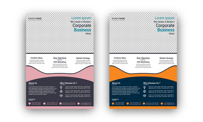 Corporate Business Flyer Brochure and poster template design.