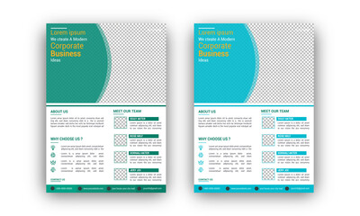 Corporate Business Flyer Brochure and poster template design.