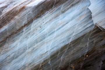 Texture of Colored glacier ice.