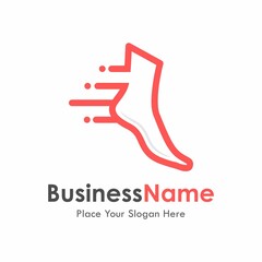 fast foot logo vector design. Suitable for business, web, sporty and health