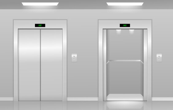 elevator doors clipart