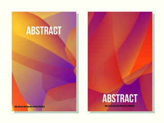 Obraz premium Abstract background with wave gradient shape. Vector illustration with color gradient design for header page, poster,banner,prints.