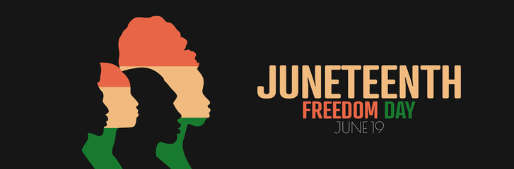 Juneteenth -  Freedom Day banner.