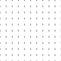 Square seamless background pattern from black freestyle skiing symbols. The pattern is evenly filled. Vector illustration on white background