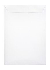 White envelope C4 isolated background. top view
