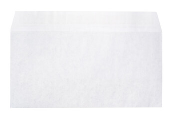 White envelope C4 isolated background. top view