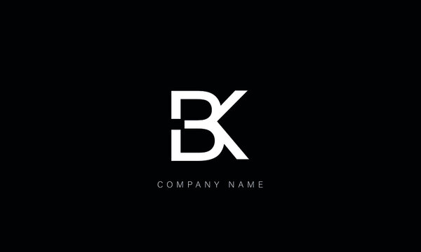 BK, KB, BK, Letters Logo Monogram
