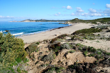 Veduta della spiaggia Rena di Matteu