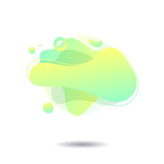 Vector colorful light green background. Abstract design
