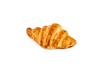 Croissant isolated on a white background.