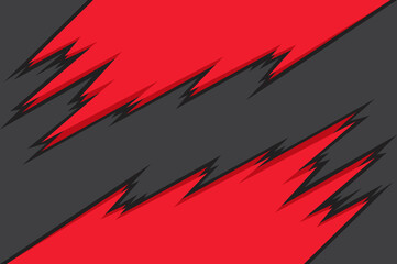 Abstract background with red spikes pattern and some copy space area