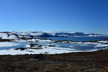 lake and mountains