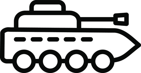 Infantry Tank Line Icon