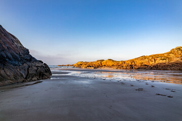 The beautiful Cloughglass bay and beach by Burtonport in County Donegal - Ireland