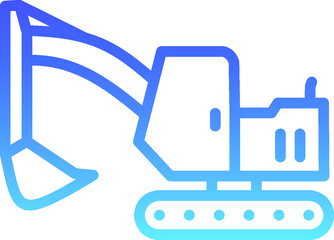 Excavator Line Gradient