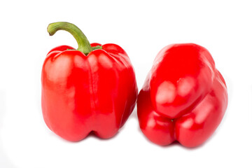 Red pepper isolated on white background