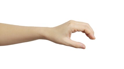 hand isolated on white