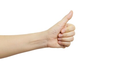 hand showing thumbs up