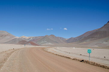 road to Copiapó, along the Atacama desert