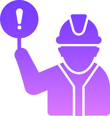Construction Worker III Glyph Gradient