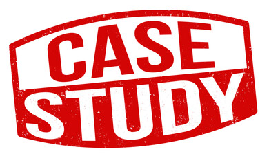 Case study grunge rubber stamp