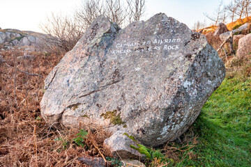 The historic mass rock by Kincasslagh in County Donegal - Ireland