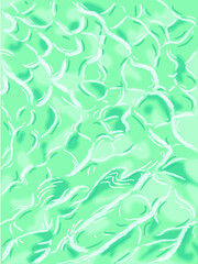 Light green sea waves, vector illustration