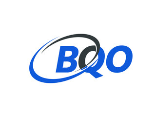 BQO letter creative modern elegant swoosh logo design
