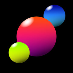 Gradient circle, round shape, abstarct background