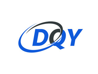 DQY letter creative modern elegant swoosh logo design