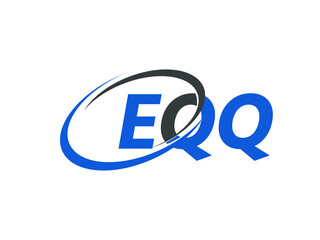 EQQ letter creative modern elegant swoosh logo design