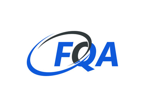 FQA letter creative modern elegant swoosh logo design