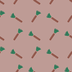 Palm tree seamless pattern. Background of tropical plant.