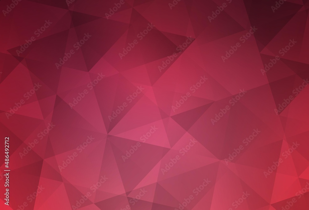 Canvas Prints light pink vector polygonal pattern.