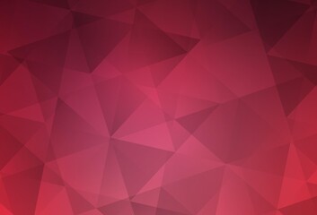 Fototapeta premium Light Pink vector polygonal pattern.