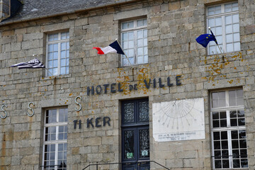 Pont L Abbe; France - may 16 2021 : the town hall