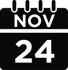 11- Nov - 24 Glyph Icon