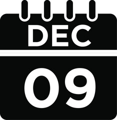 12- Dec - 09 Glyph Icon