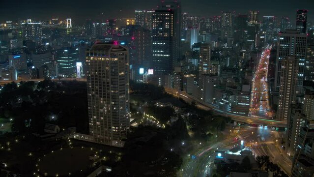 4K タイムラプス 東京タワーからの夜景