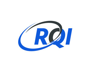 RQI letter creative modern elegant swoosh logo design