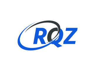RQZ letter creative modern elegant swoosh logo design